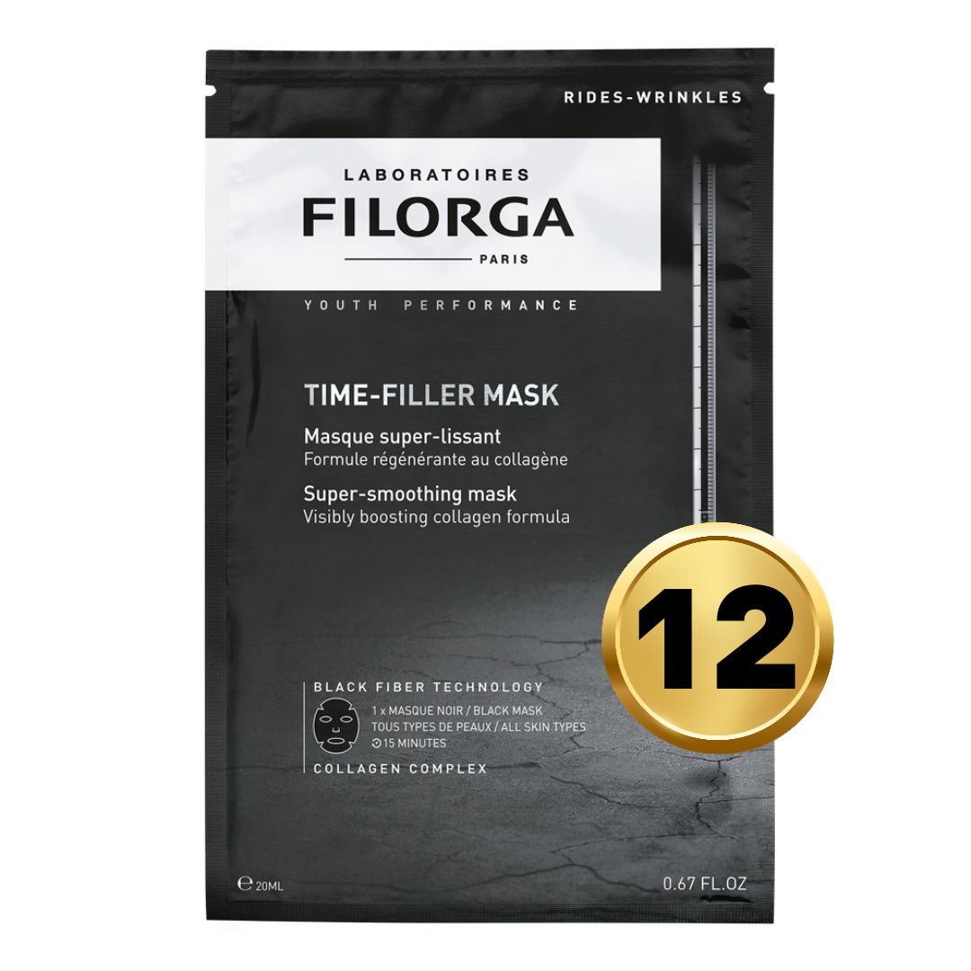 FILORGA TIME-FILLER MASK package with gold number 12