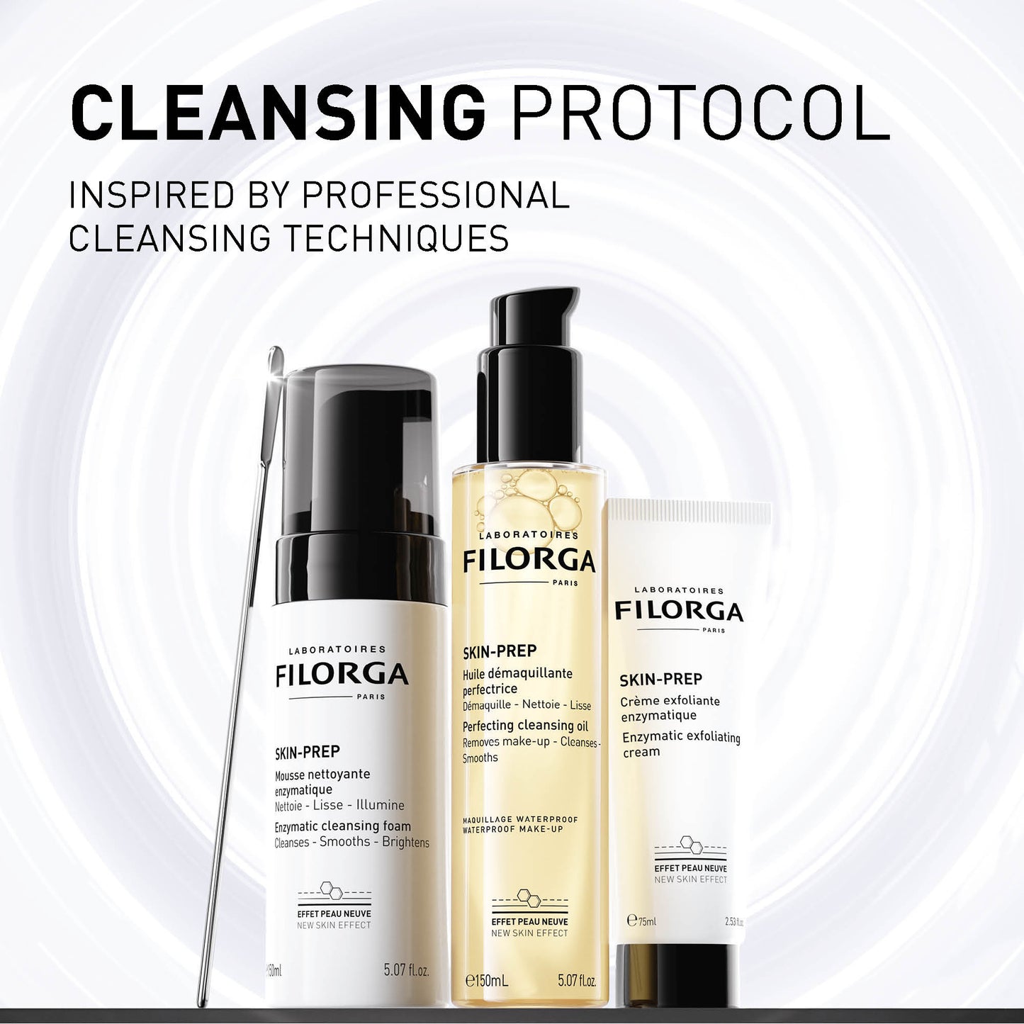 FILORGA 3 Step Cleansing Protocol Inspired by Professional Cleansing Techniques