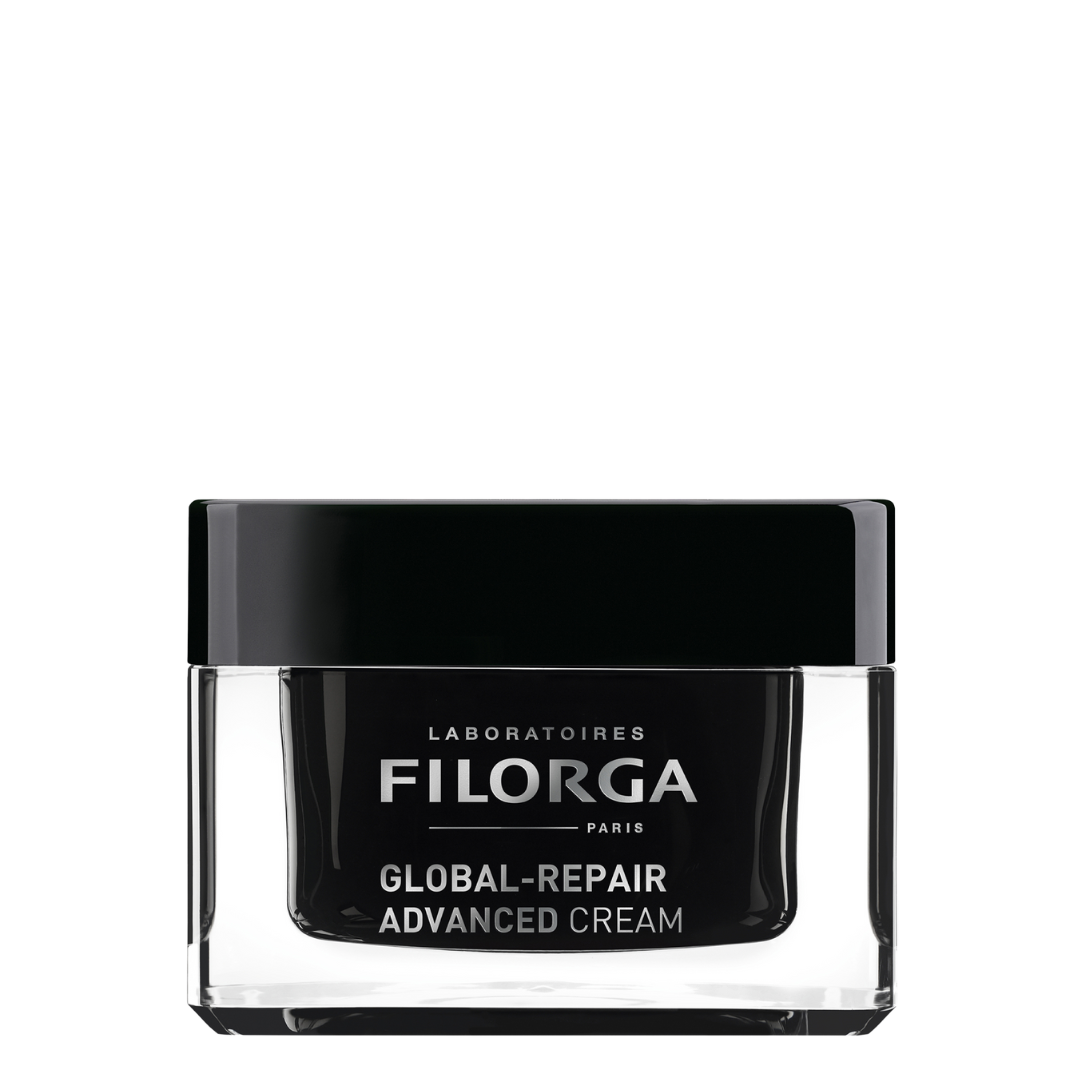FILORGA GLOBAL-REPAIR ADVANCED CREAM close black glossy jar