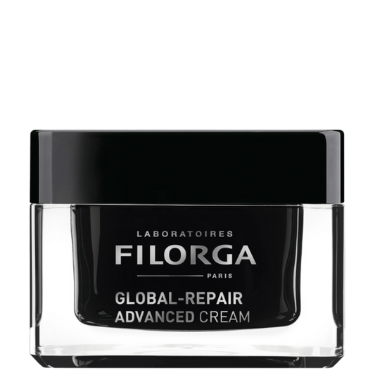 ILORGA GLOBAL-REPAIR ADVANCED CREAM close black glossy jar