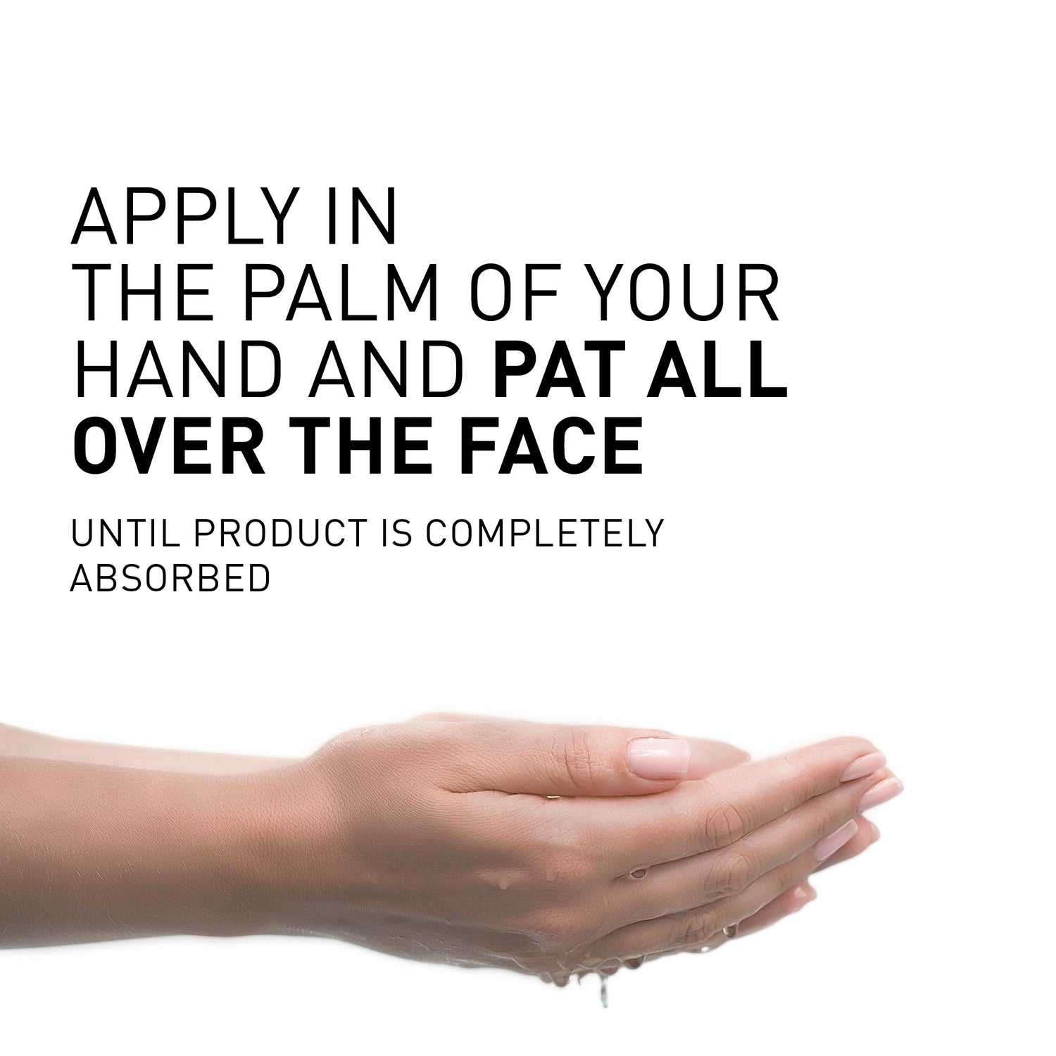 TIME-FILLER ESSENCE - Apply in the palm of your hand and pat all over the face until product is completetly absorbed