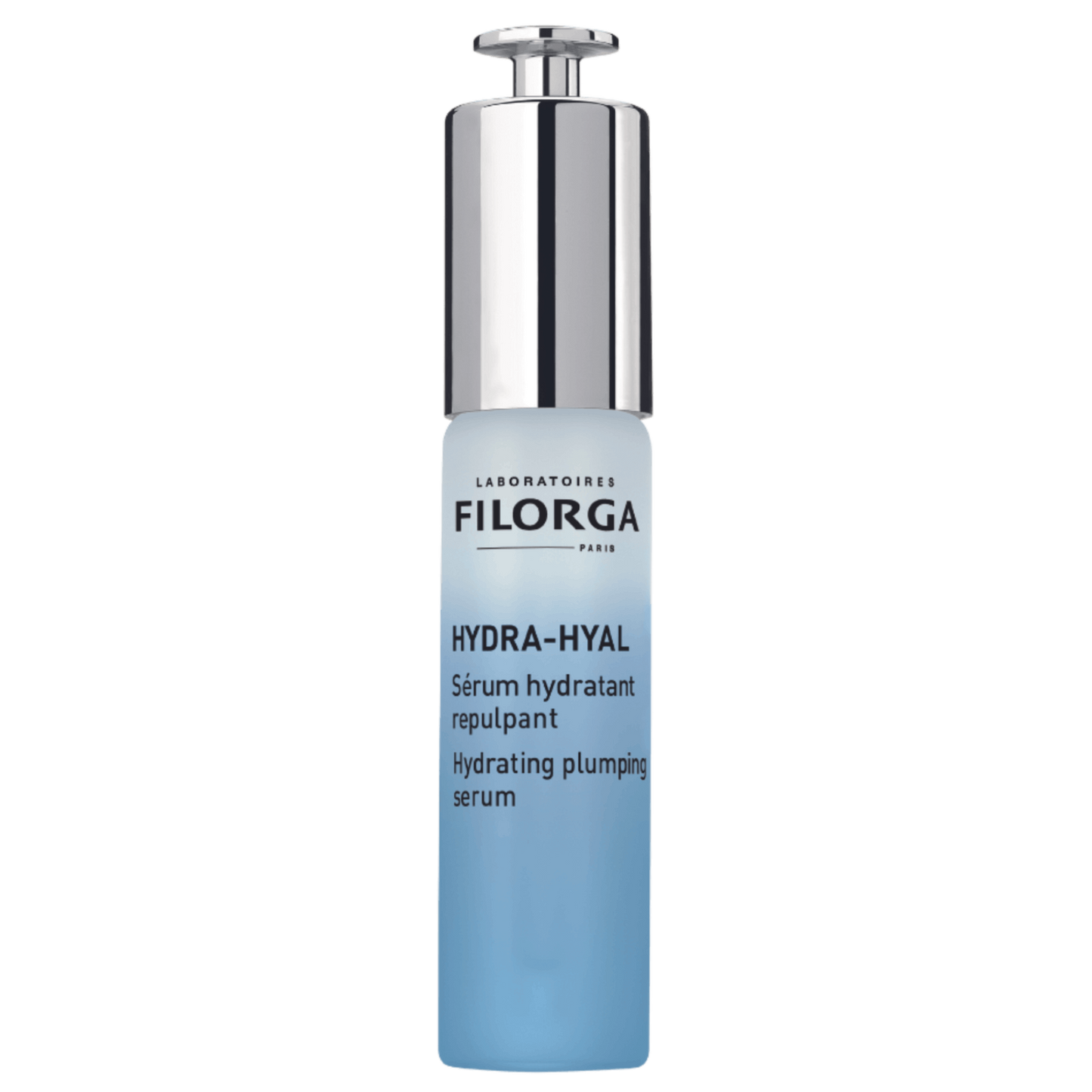 FILORGA HYDRA-HYAL SERUM blue & white glass bottle closed